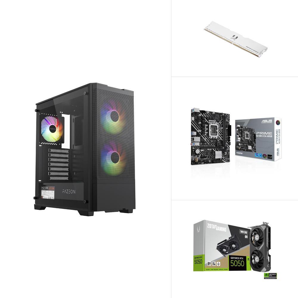 INTEL I5 12400F - RTX 5050 - H610M - 1TB M.2 SSD - 16GB RAM