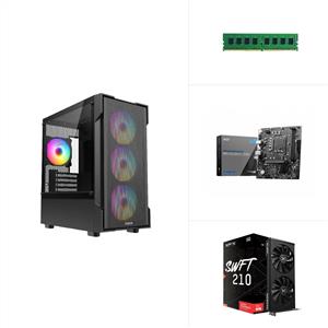 INTEL I5 12400F - RX 7600 8GB  - H610M - 500GB SSD - 16GB RAM