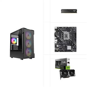 INTEL I5 12400F - RTX 5060 - H610M - 500GB SSD - 16GB RAM