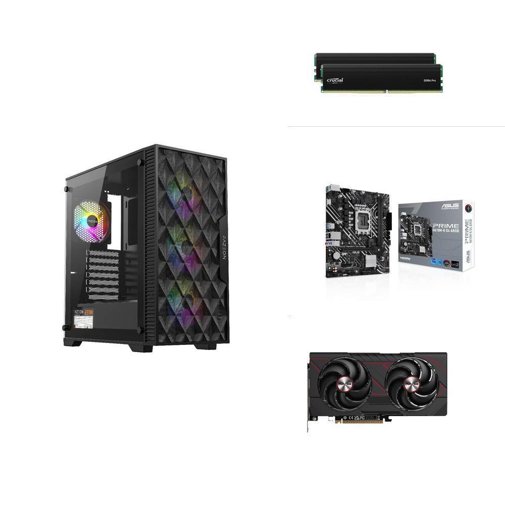 INTEL I5 14400F - RX 9060 XT 16GB - H610M - 480GB SSD - 32GB RAM