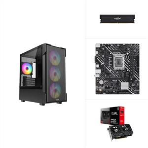 INTEL I5 14600KF - RX 9060 XT - H610M-K - 1TB SSD - 16GB RAM