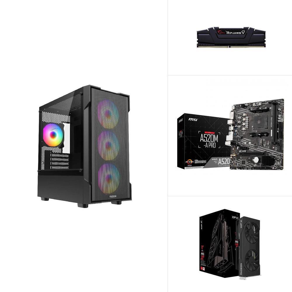 AMD R5 5600 - RX 9060 XT - A520M - 1TB M.2 SSD - 16GB RAM - Vatan