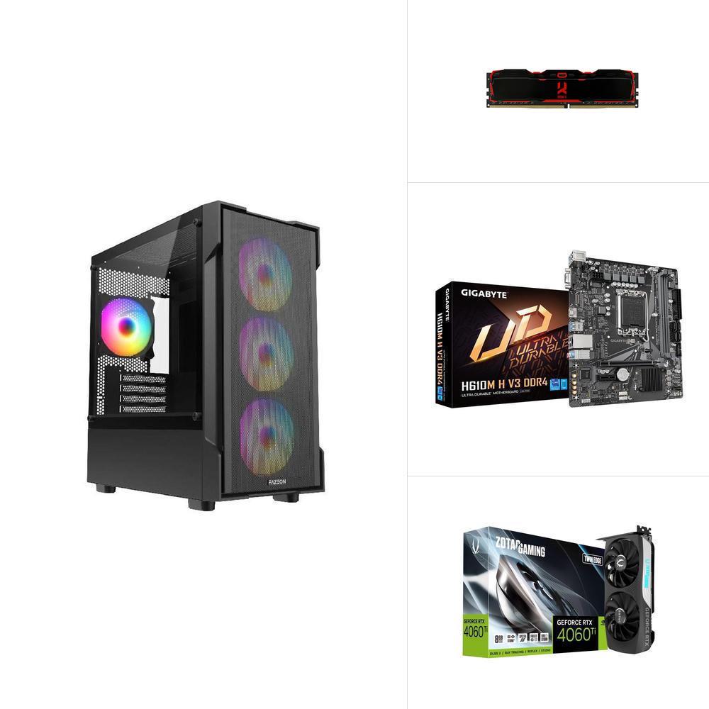 INTEL I3 12100F - RTX4060TI - H610M - 500GB SSD - 16GB RAM - Vatan