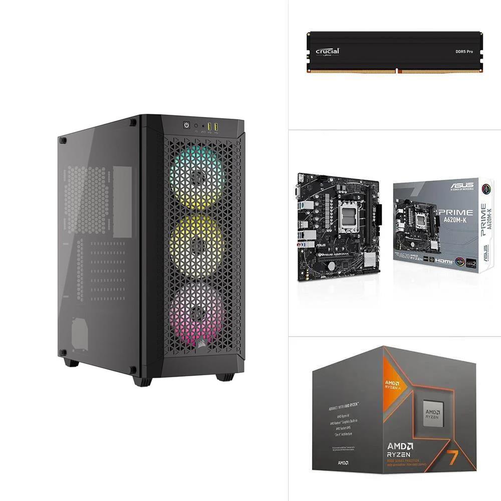 AMD R7 8700G AM5 - A620M-K DDR5- 500GB SSD - 16GB RAM - Vatan