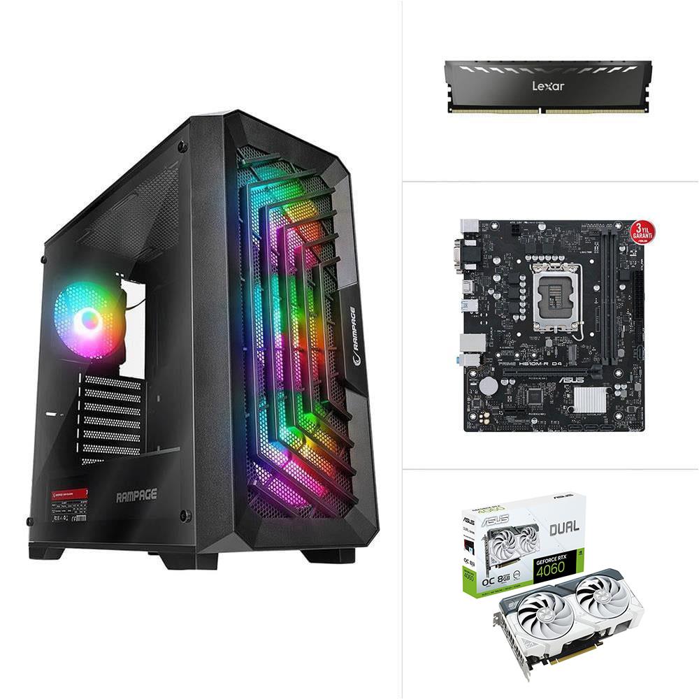 INTEL I5 12400F - RTX 4060 8GB - H610M - 500GB SSD - 16GB RAM