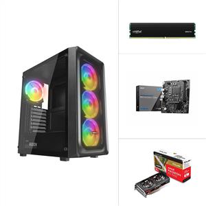 INTEL I3 13100F - RX 7600 - H610M - 480GB M.2 SSD - 16 GB DDR4 RAM