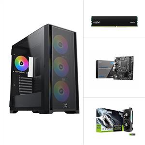 INTEL I5 14400F - RTX4070 - H610M - 1TB M.2 SSD - 16GB RAM