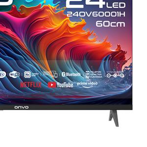 ONVO 24OV6001H 24inc 60 cm HD READY Android Smart TV,Uydu Alıcılı,12 Volt