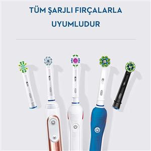 Oral-B EB50 3+1 Cross Actıon  Yedek Diş Fırçası (Siyah)