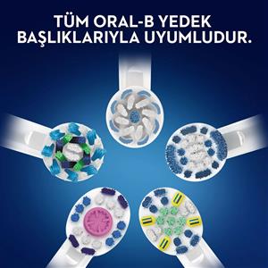 Oral-B Pro3 3900 Serisi Şarjlı Diş Fırçası 2'li Avantaj Paketi-Siyah/Beyaz