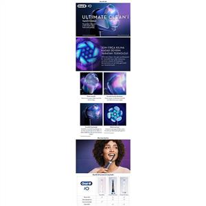 Oral-B İO Ultımate Clean Diş Fırçası Yedek Başlık 2'li Siyah