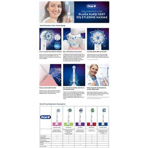 Oral-B EB50 Cross Actıon 6'lı Diş Fırçası Yedek Başlığı