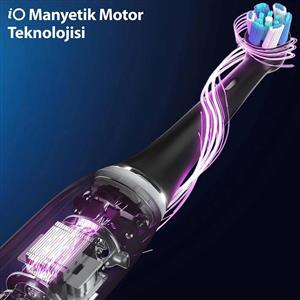 Oral-B İO10 Şarjlı Diş Fırçası K.Siyah + Seyahat Kabı + Timer + Manyetik Şarj