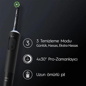 Oral-B D103 Vitality Pro Cross Action Şarjlı Diş Fırçası (Siyah)