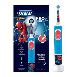  Oral-B Vitality Pro Spiderman Özel Seri Çocuklar İçin Şarj Edilebilir Diş Fırçası