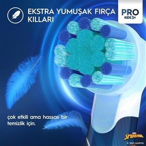 Oral-B Vitality Pro Spiderman Özel Seri Çocuklar İçin Şarj Edilebilir Diş Fırçası