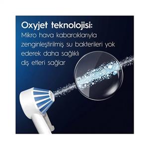 Oral-B Ağız Sağlığı Merkezi Ağız Duşu, 1 Oxyjet Başlığı, 1 Water Jet Başlığı