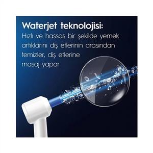 Oral-B Ağız Sağlığı Merkezi Ağız Duşu, 1 Oxyjet Başlığı, 1 Water Jet Başlığı