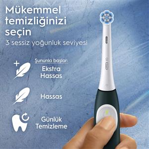 Oral-B iO2 Serisi Şarjlı Diş Fırçası Yeşil + Seyahat Kabı