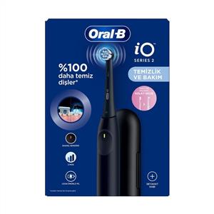  Oral-B iO2 Serisi Şarjlı Diş Fırçası Siyah + Seyahat Kabı