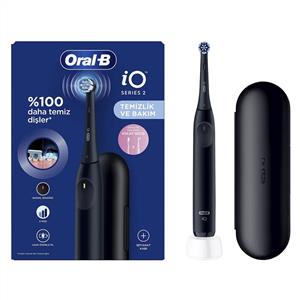 Oral-B iO2 Serisi Şarjlı Diş Fırçası Siyah + Seyahat Kabı