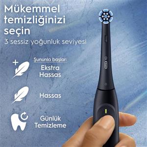 Oral-B iO2 Serisi Şarjlı Diş Fırçası Siyah + Seyahat Kabı