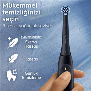 Oral-B iO2 Serisi Şarjlı Diş Fırçası Siyah + Seyahat Kabı