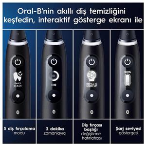 Oral-B iO6 Smile Serisi Şarjlı Diş Fırçası Siyah