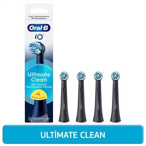 Oral-B iO Ultimate Clean Black 4'lü Diş Fırçası Yedek Başlık