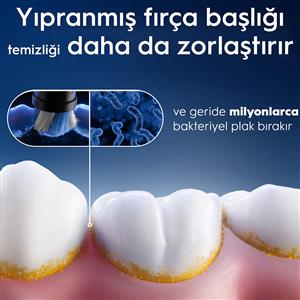 Oral-B iO Ultimate Clean Black 4'lü Diş Fırçası Yedek Başlık