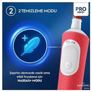 Oral-B Vitality Pro Lion King Çocuk Şarjlı Diş Fırçası + Seyahat Kabı