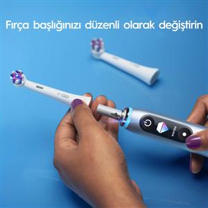 Oral-B iO Radiant White Beyaz Diş Fırçası Yedek Başlığı 4 Adet