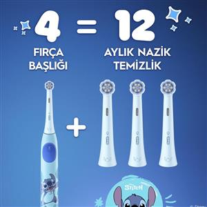 Oral-B iO Çocuk Stitch Diş Fırçası Yedek Başlığı 4'lü