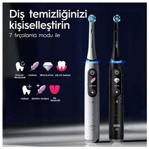 ORAL B iO 10 Şarjlı Diş Fırçası Beyaz + Manyetik Şarj + Seyahat Kabı