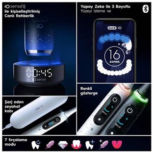 ORAL B iO 10 Şarjlı Diş Fırçası Beyaz + Manyetik Şarj + Seyahat Kabı