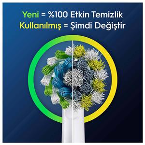 Oral-B EB50 Pro Cross Action X-Filament 2'li Şarjlı Diş Fırçası Yedek Başlığı