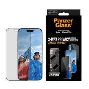 PanzerGlass® 2-Way Privacy Ekran Koruyucu iPhone 17 Pro | Hızlı Uygulama Kutulu