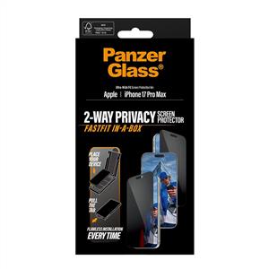 PanzerGlass® 2-Way Privacy Ekran Koruyucu iPhone 17 Pro Max | Hızlı Uygulama Kutulu