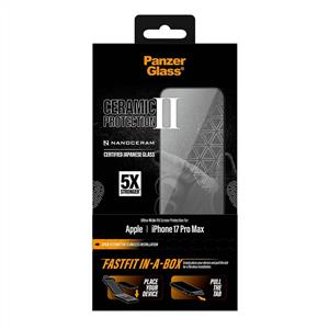 PanzerGlass® Ceramic Ekran Koruyucu iPhone 17 Pro Max | Hızlı Uygulama Kutulu