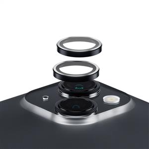 PanzerGlass® Hoops® Kamera Lens Koruyucu Siyah iPhone 15 | 15 Plus