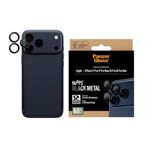 PanzerGlass® Hoops® Kamera Lens Koruyucu Siyah iPhone 17 Pro | iPhone 17 Pro Max | iPhone