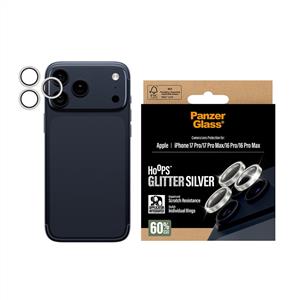 PanzerGlass® Hoops® Kamera Lens Koruyucu Glitter Gümüş iPhone 17 Pro | iPhone 17 Pro Max |
