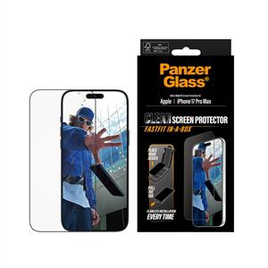 PanzerGlass® Ekran Koruyucu iPhone 17 Pro Max | Kolay Uygulama Çerçeveli