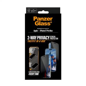 PanzerGlass® 2-Way Privacy Ekran Koruyucu iPhone 17 Pro Max | Kolay Uygulama Çerçeveli