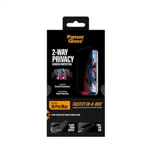 PanzerGlass® 2-Way Privacy Ekran Koruyucu iPhone 18 Pro Max| Hızlı Uygulama Kutulu