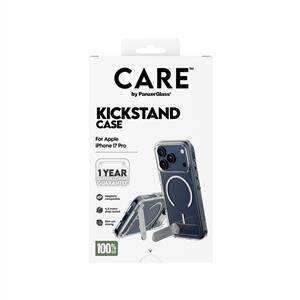 CARE™ by PanzerGlass® Kickstand MagSafe Kılıf Transparan Beyaz iPhone 18 Pro | 17 Pro