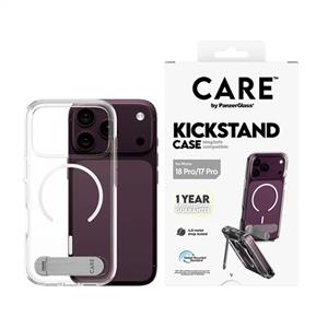 CARE™ by PanzerGlass® Kickstand MagSafe Kılıf Transparan Beyaz iPhone 18 Pro | 17 Pro
