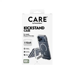 CARE™ by PanzerGlass® Kickstand MagSafe Kılıf Transparan Beyaz iPhone 18 Pro Max | 17 Pro