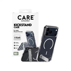 CARE™ by PanzerGlass® Kickstand MagSafe Kılıf Transparan Beyaz iPhone 18 Pro Max | 17 Pro