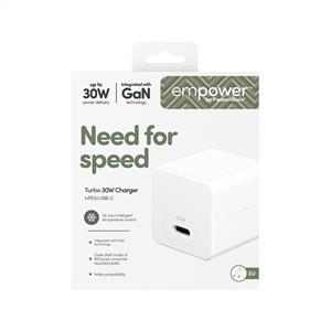 empower™ by PanzerGlass® Turbo 30W Sarj Cihazı Single USB-C | EU Plug | Beyaz